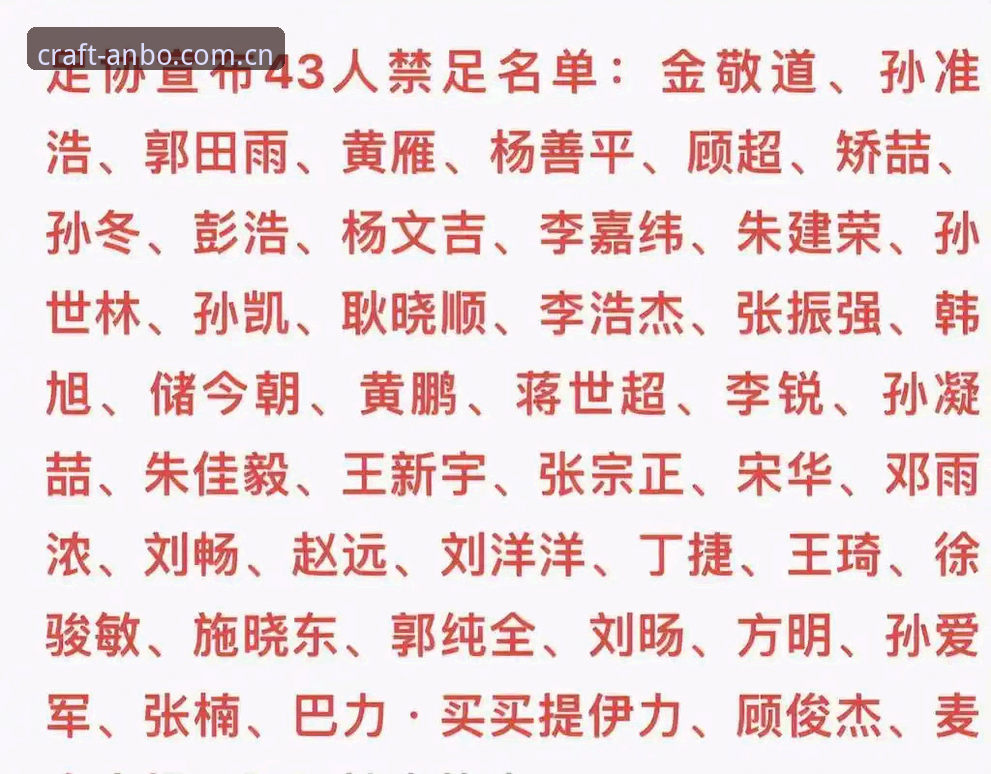 足协禁足名单数据全解析：用技术手段看懂65人处罚背后的信息处理逻辑